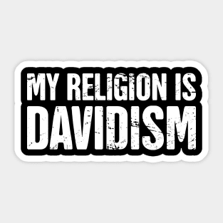 Funny David Name Design Sticker